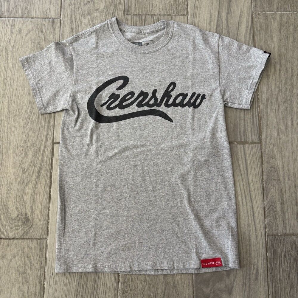 The Marathon Clothing Grey Shirt Black Crenshaw Nipsey Hussle Men’s Small